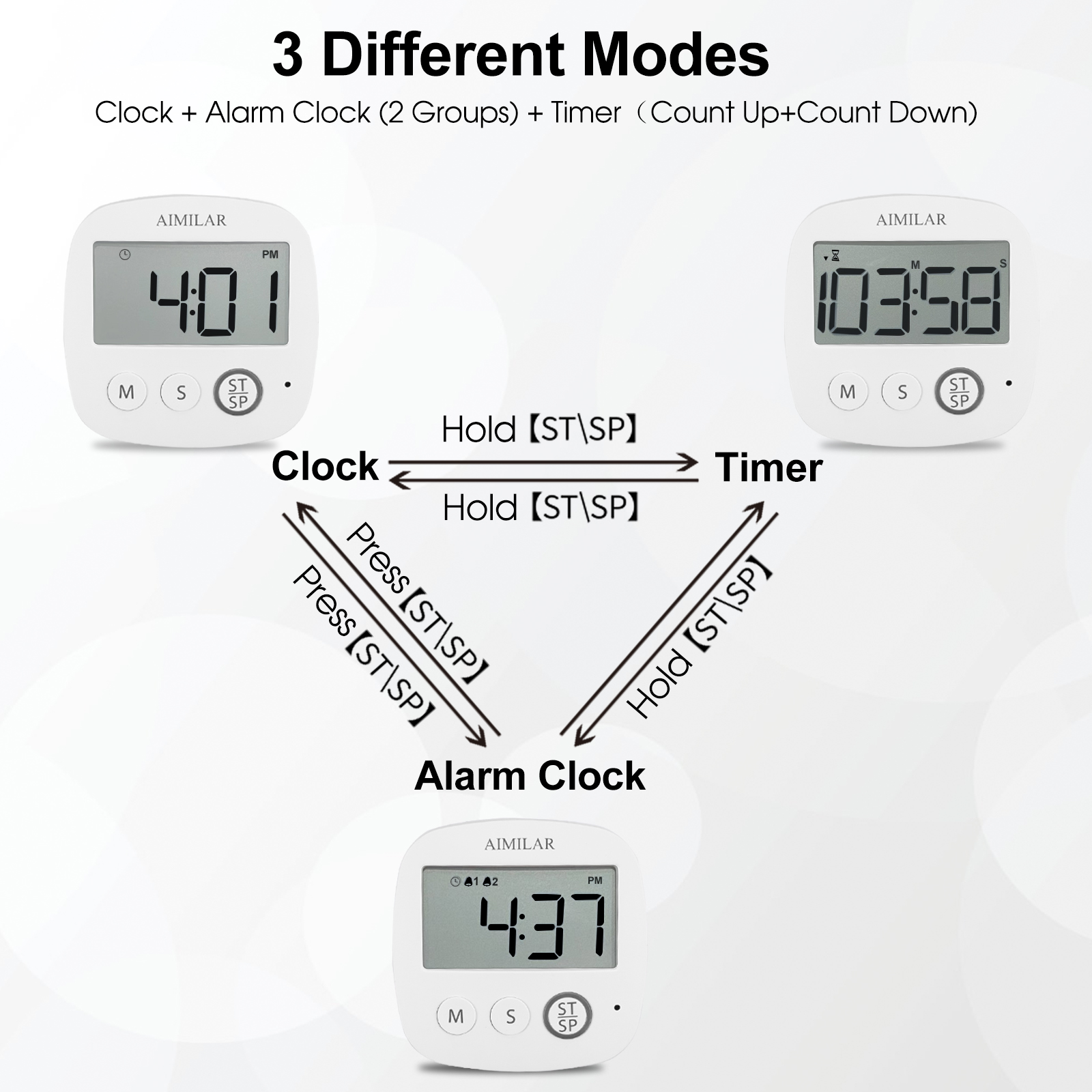Digital Timer Clock with Alarm