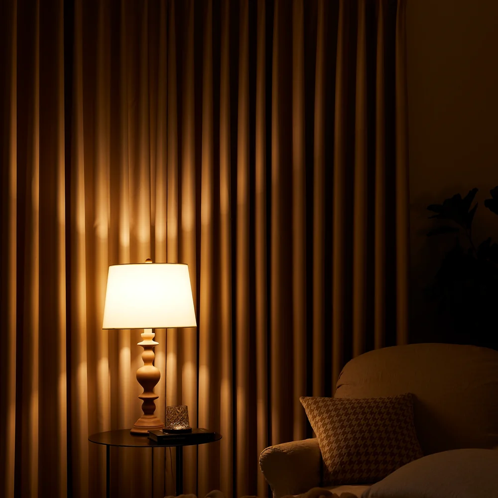 Noctura Flame Retardant Blackout Curtains, 1 Set